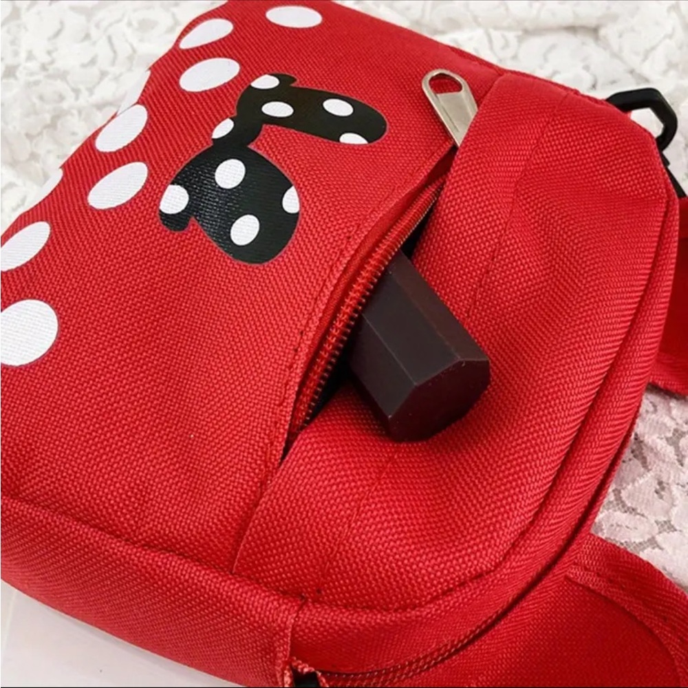 Canvas Coin Purse Trendy with Zipper, Adjustable Strap - Picture 3 of 10